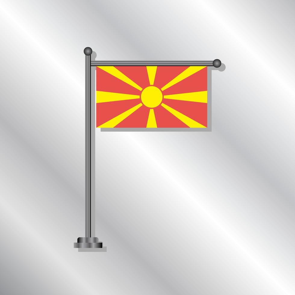 Illustration of Macedonia flag Template vector