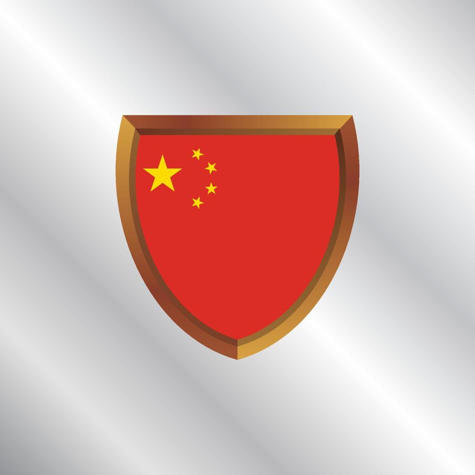 Illustration of China flag Template vector