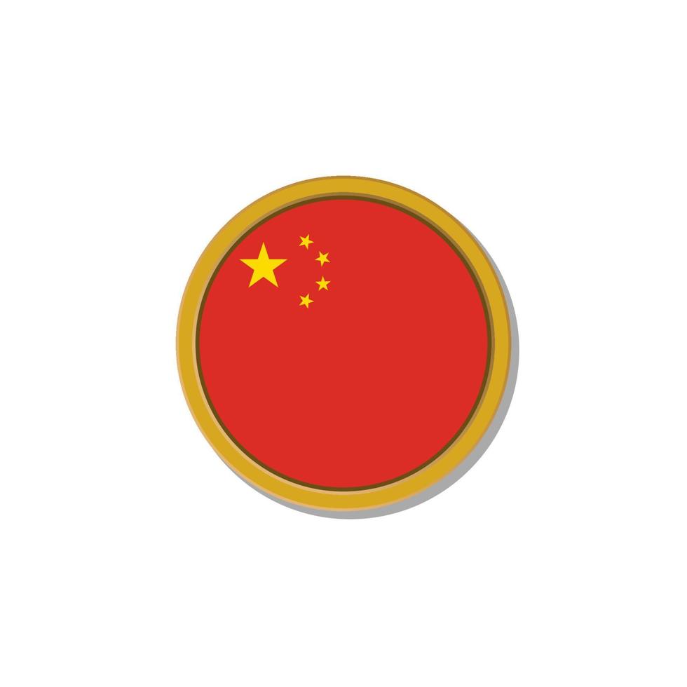 ilustración de plantilla de bandera de china vector