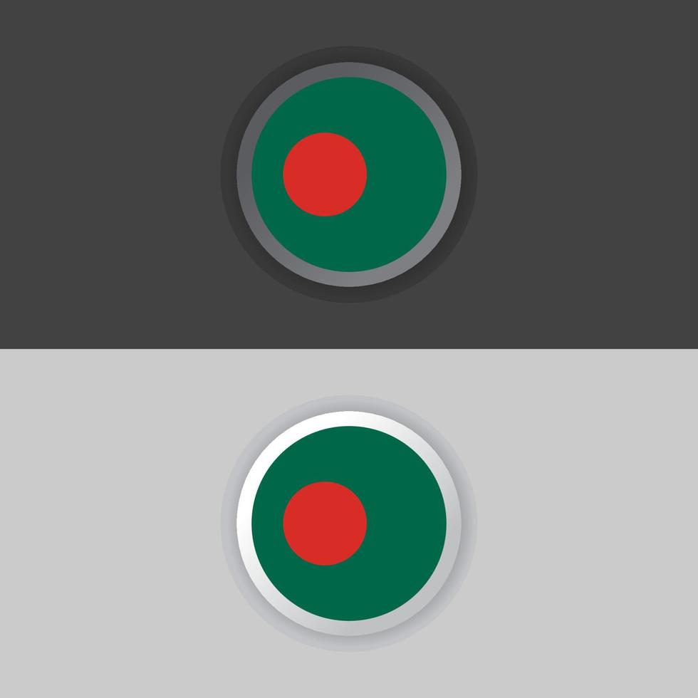 Illustration of Bangladesh flag Template vector