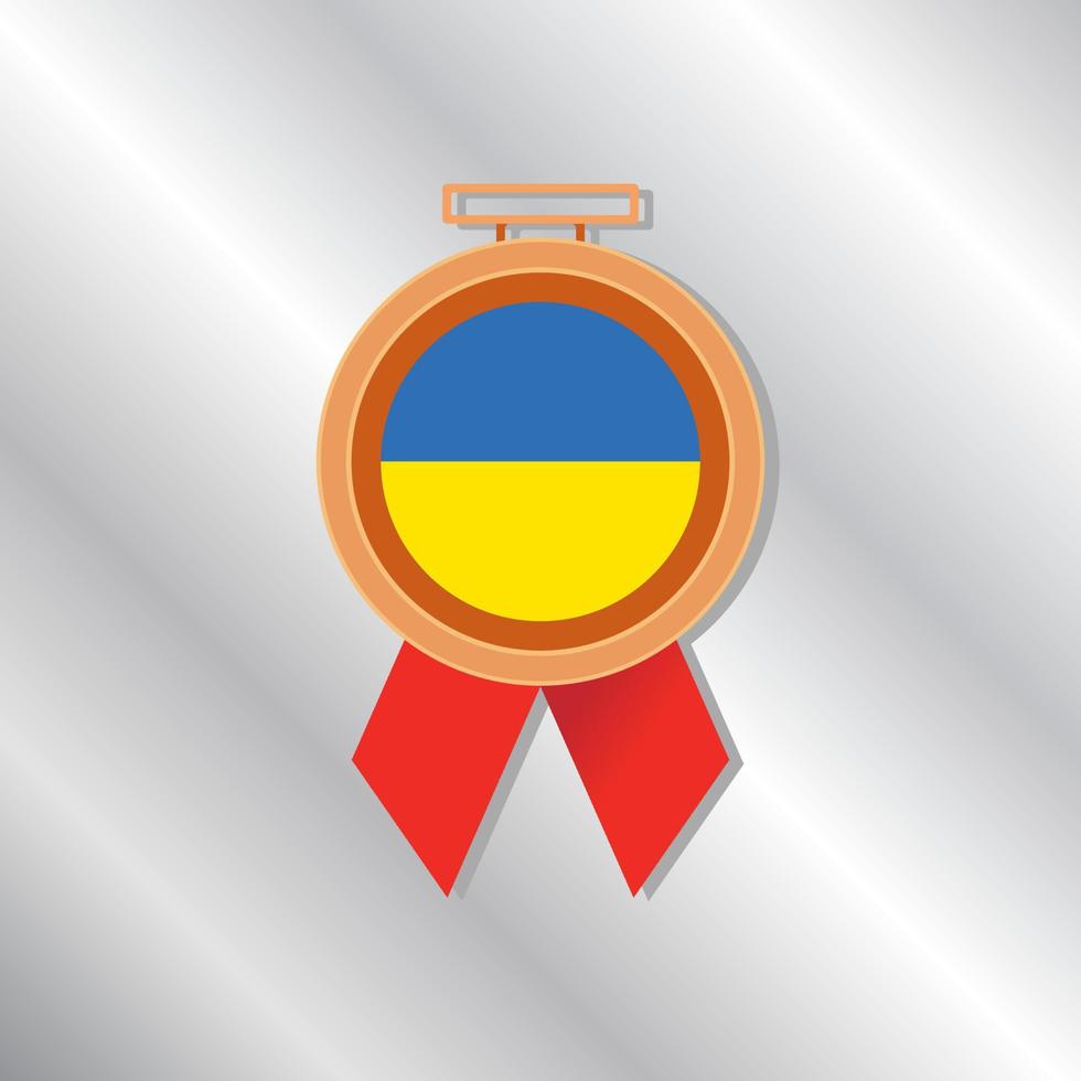 Illustration of Ukraine flag Template vector