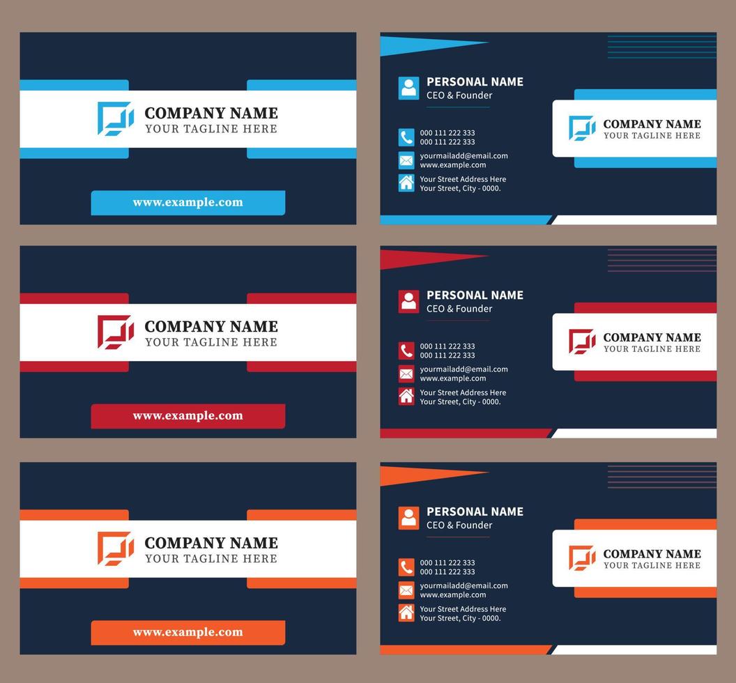 Creative Business Card Design vector