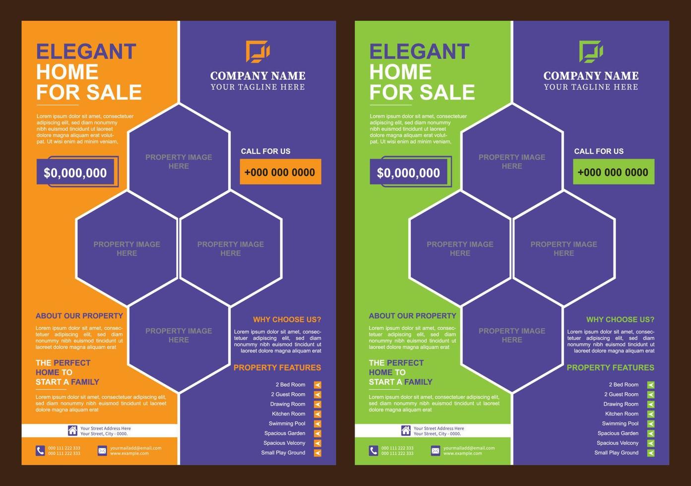 Real Estate Flyer Design vector