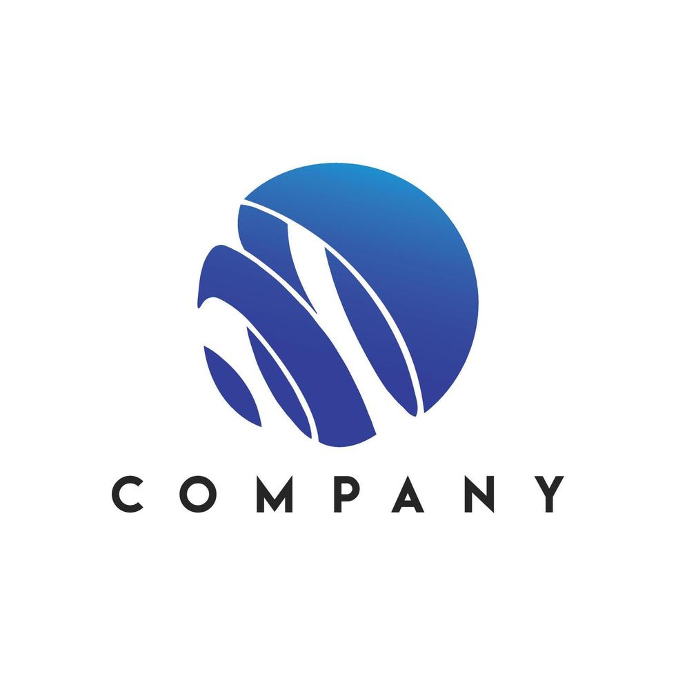 logotipo de empresa global, logotipo de empresa de inversión financiera vector