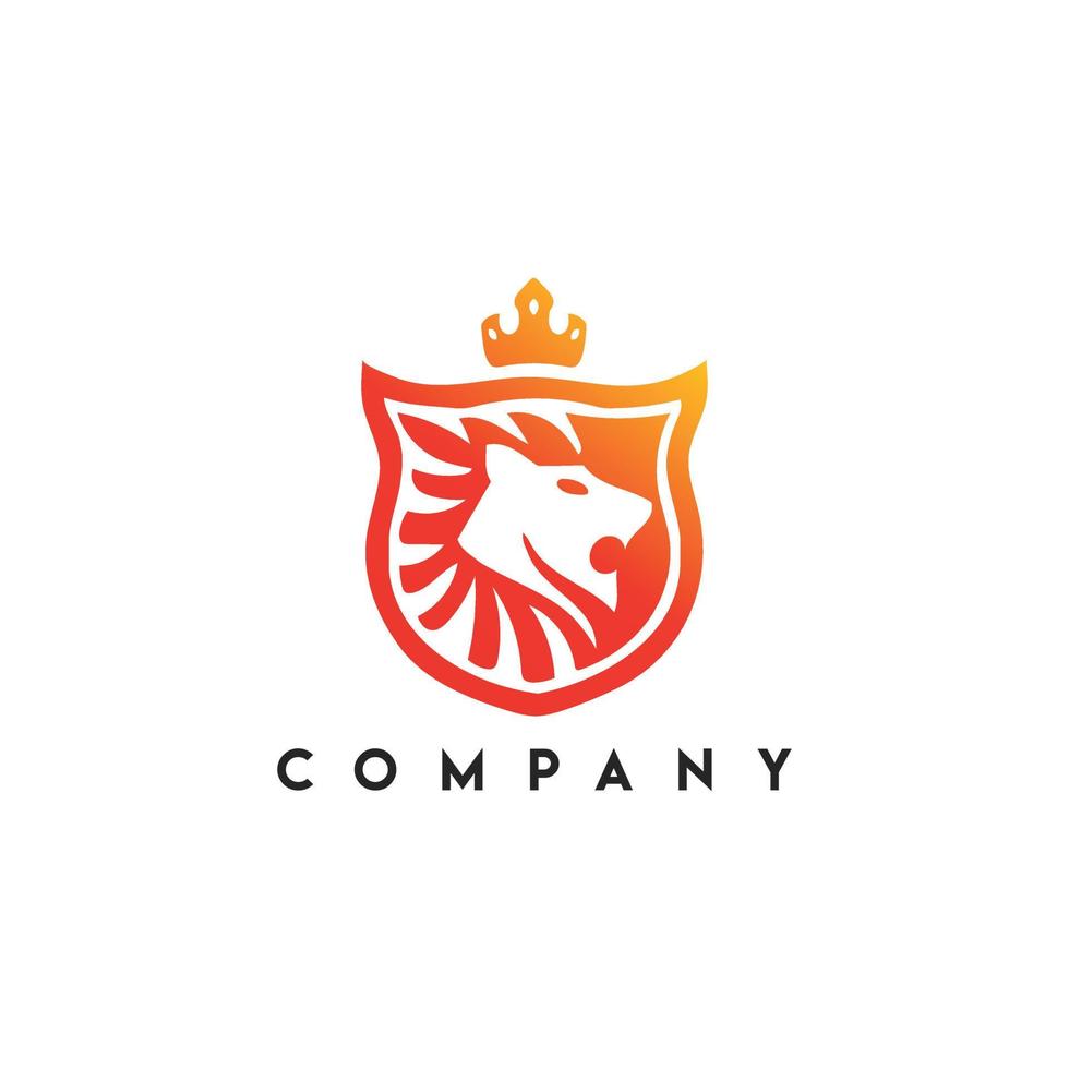 logotipo de finanzas de smith, registro de vector de escudo de león