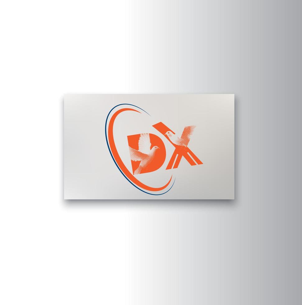 Creative DX Logo Design Vector