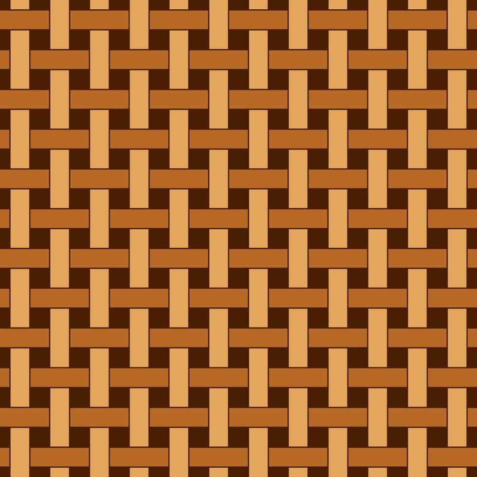 Seamless geometric woven pattern. Beige and brown colors. For plaid, tablecloths, clothes, shirts, dresses, paper, bedding, blankets and other textile products. vector