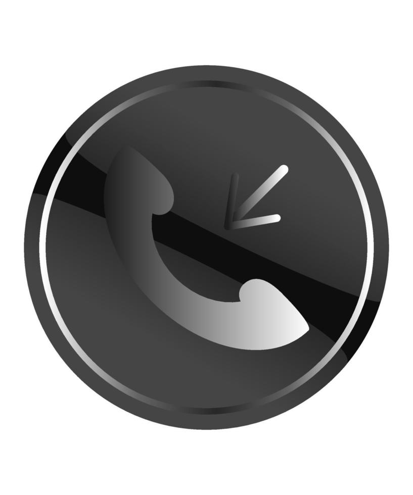 Incoming call phone vector