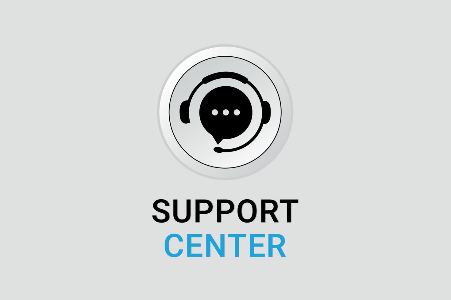 Customer support centre and live chat background design. vector