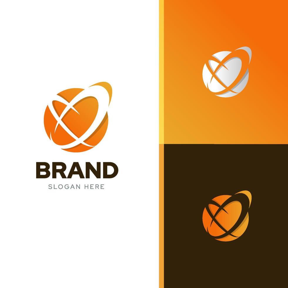 vector de plantilla de diseño de logotipo de concepto creativo de energía solar con combinación de armonía de color