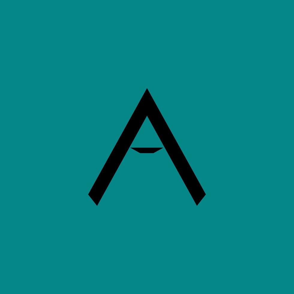 simple logo letter A vector