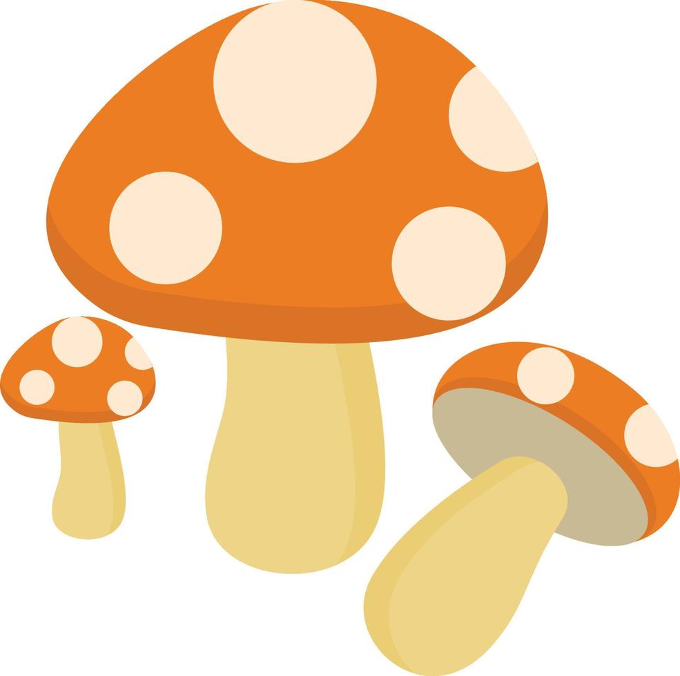 Mushroom icon isolate on white background. vector