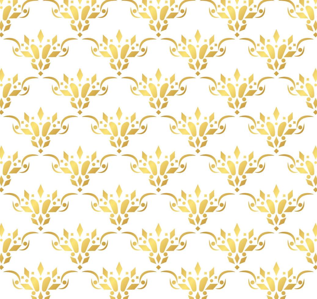 Luxury white ornament pattern design background vector