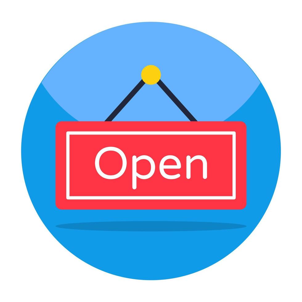 Modern design icon of open board vector