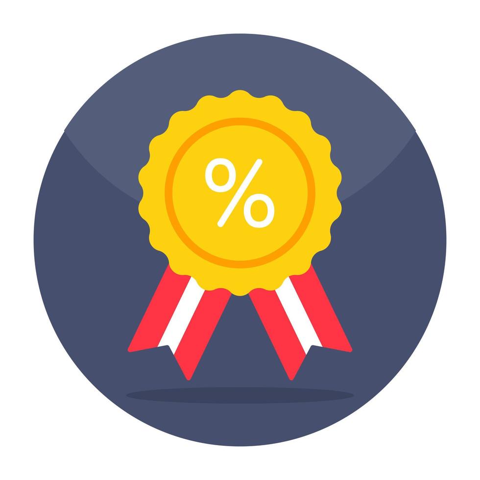 Premium download icon of discount badge vector