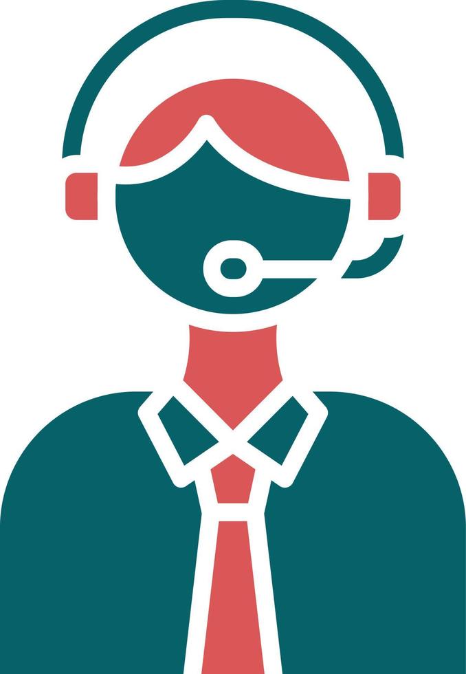 Telemarketer Icon Style vector