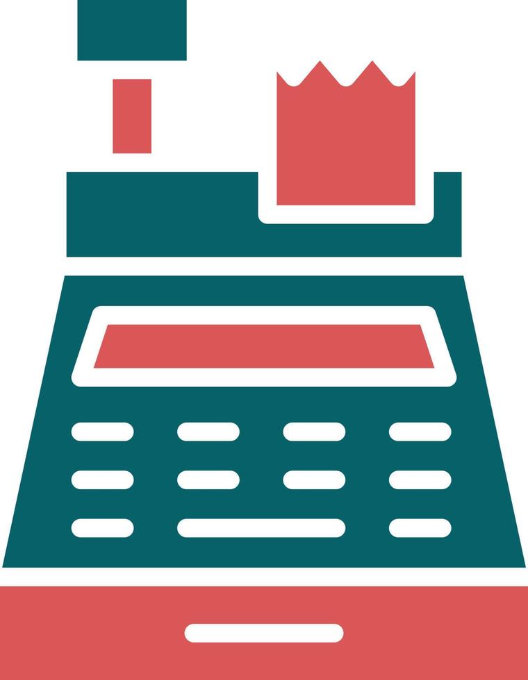 Cash Register Icon Style vector