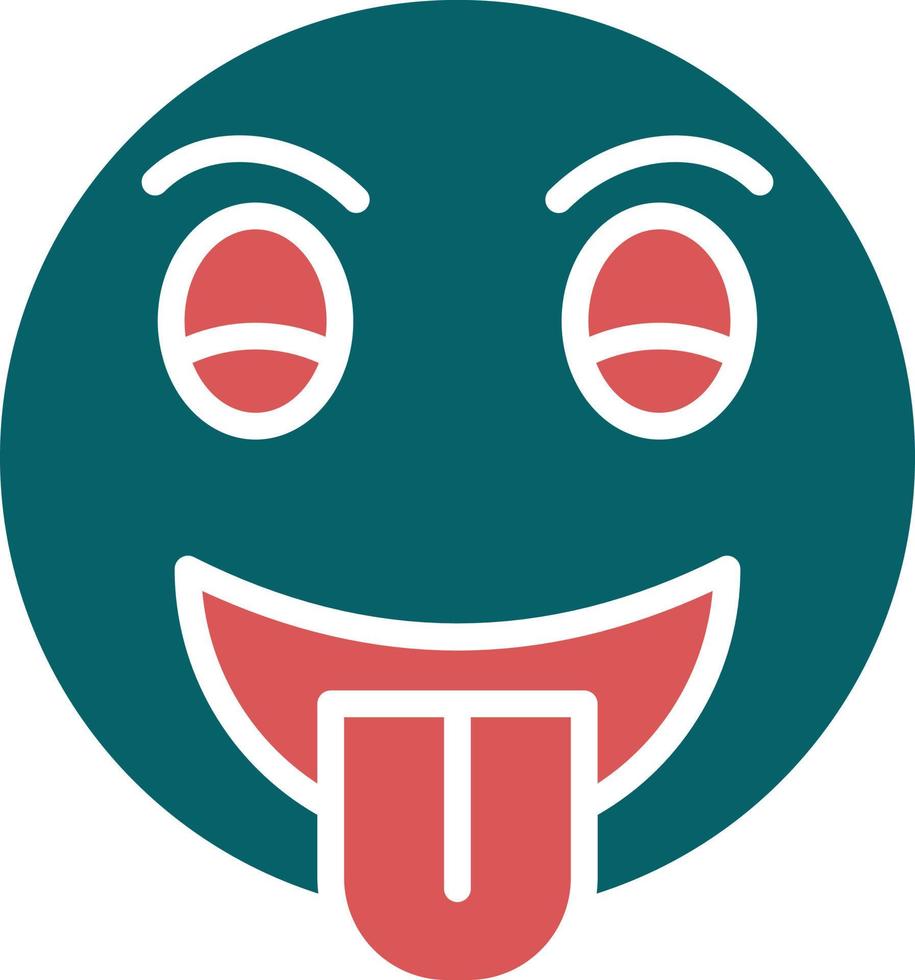 Tongue Out Icon Style vector