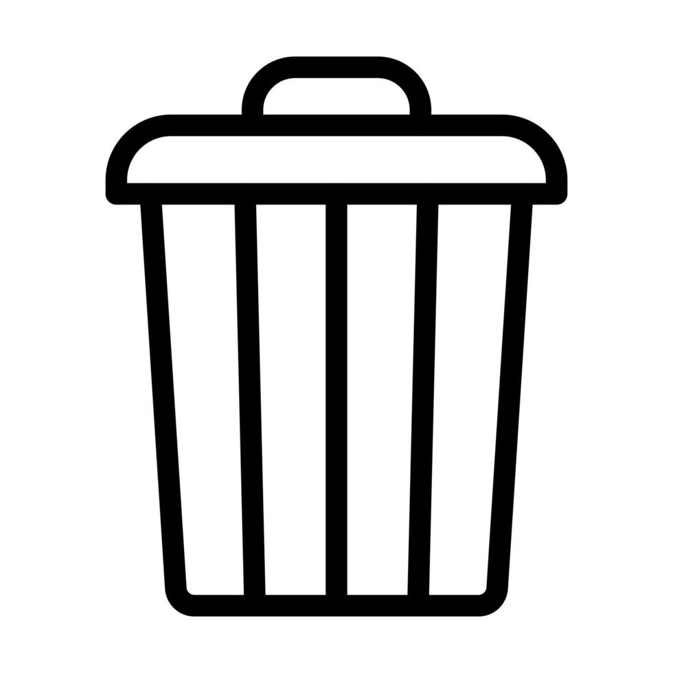 Trash Can Icon Design vector