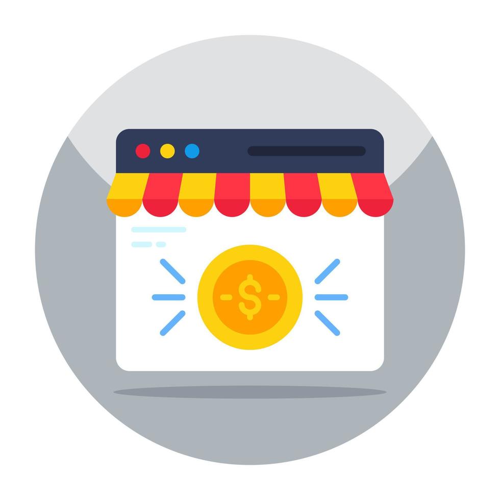 Unique design icon of online payment vector