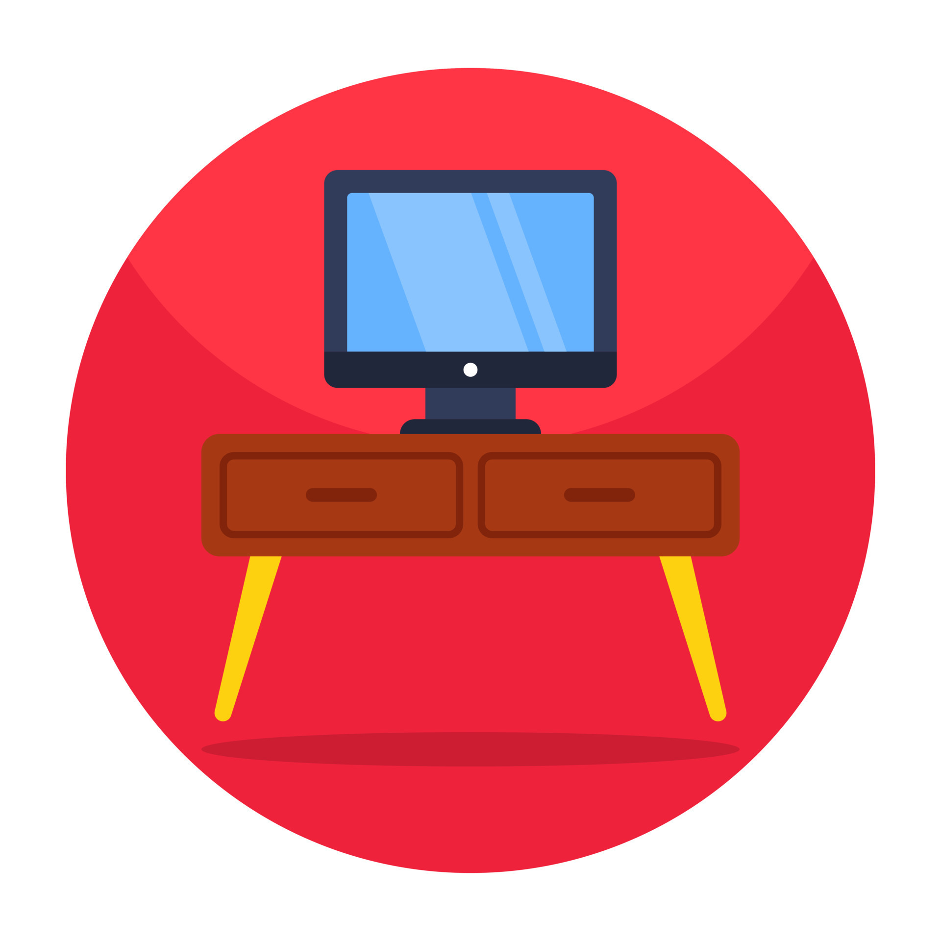 Trendy vector design of tv stand 13259610 Vector Art at Vecteezy