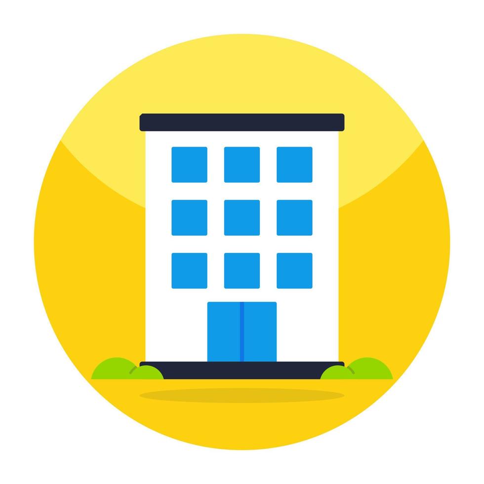 Unique design icon of building vector