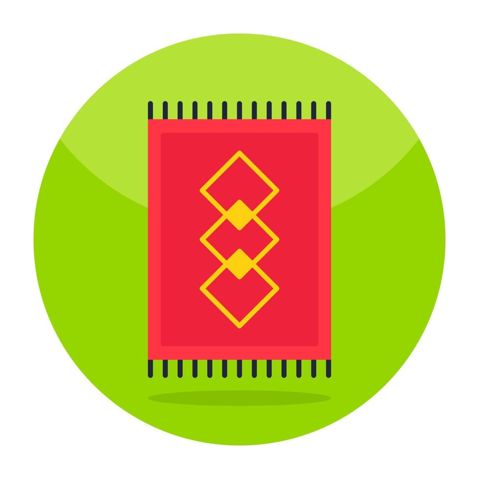 An icon design of prayer mat vector