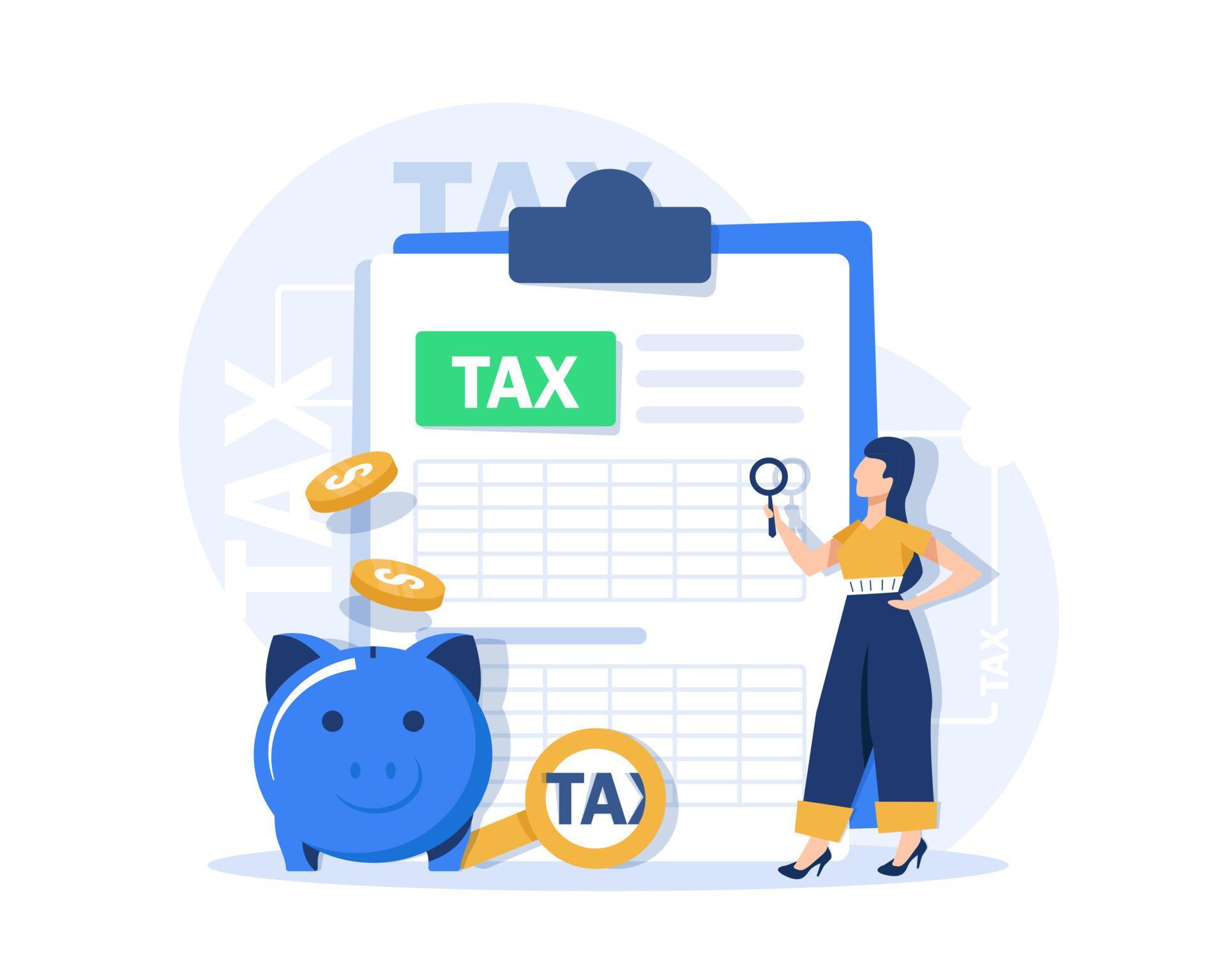 Tax Deduction Concept Of Tax Return optimization Duty Financial 