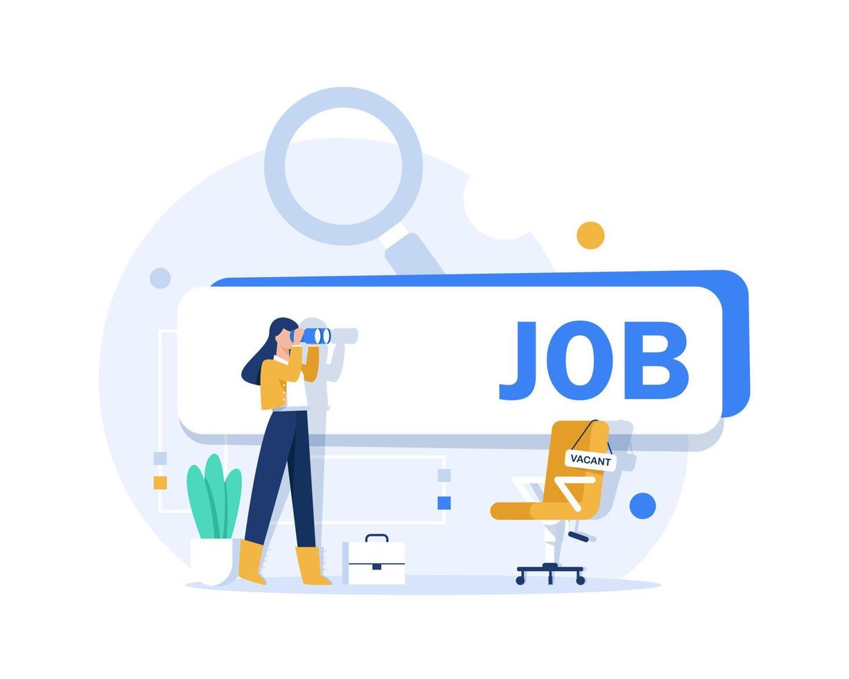 employment, career or job search,Looking for new job,seek for vacancy or work position concept vector