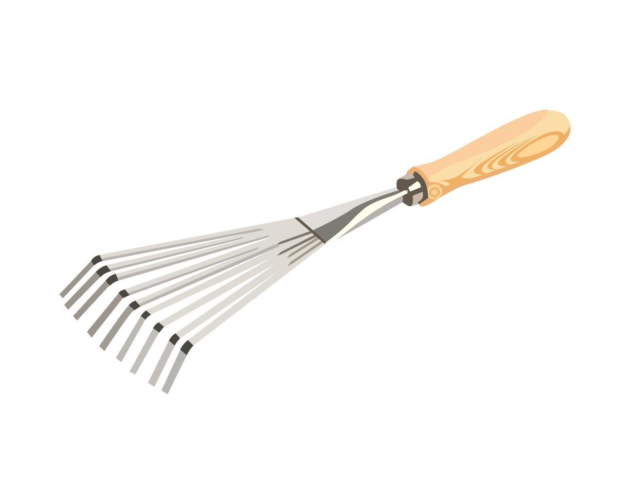 Vector Illustration Pitchfork isolated on white background. Carpentry hand tools.