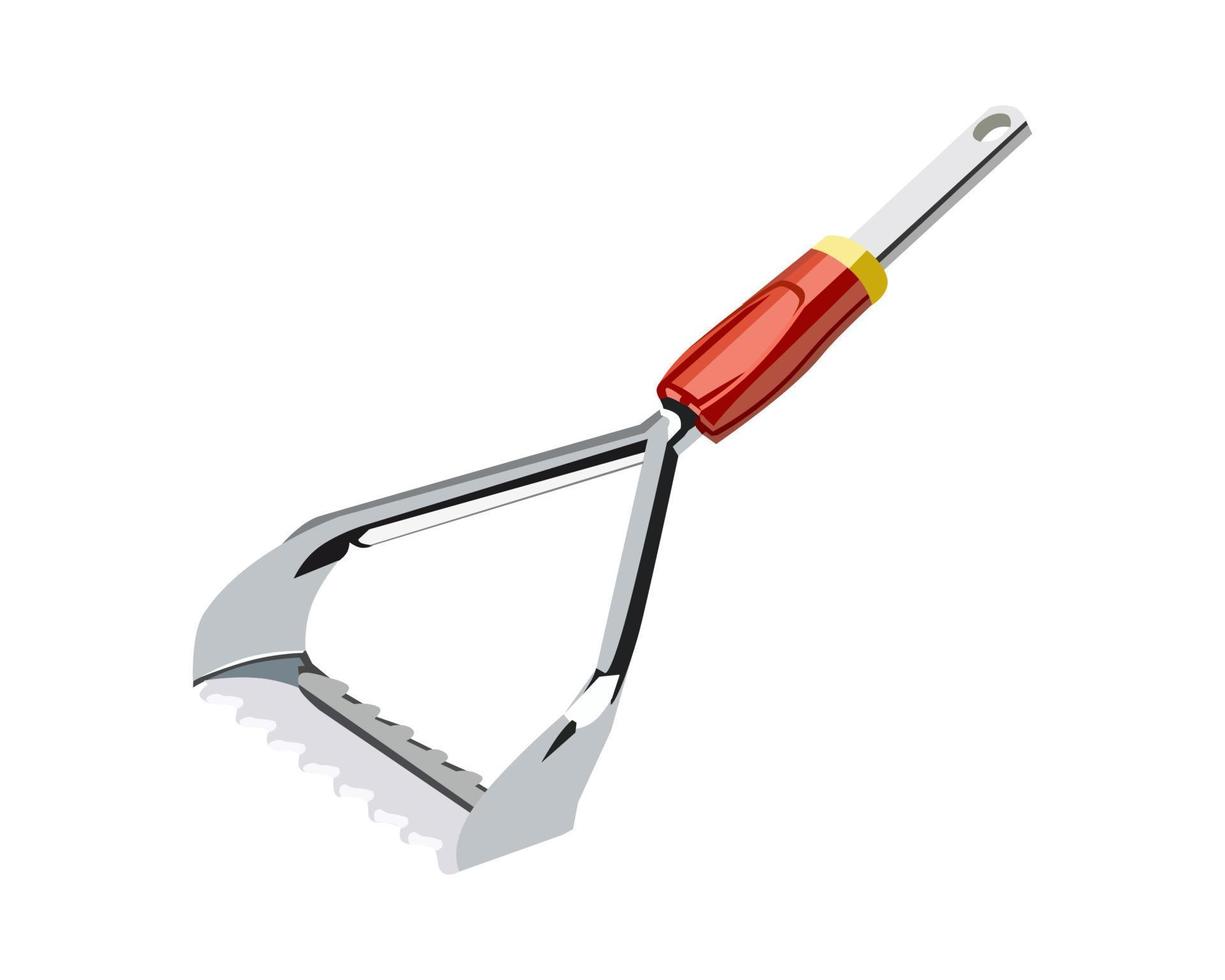 Vector Illustration Pitchfork isolated on white background. Carpentry hand tools.