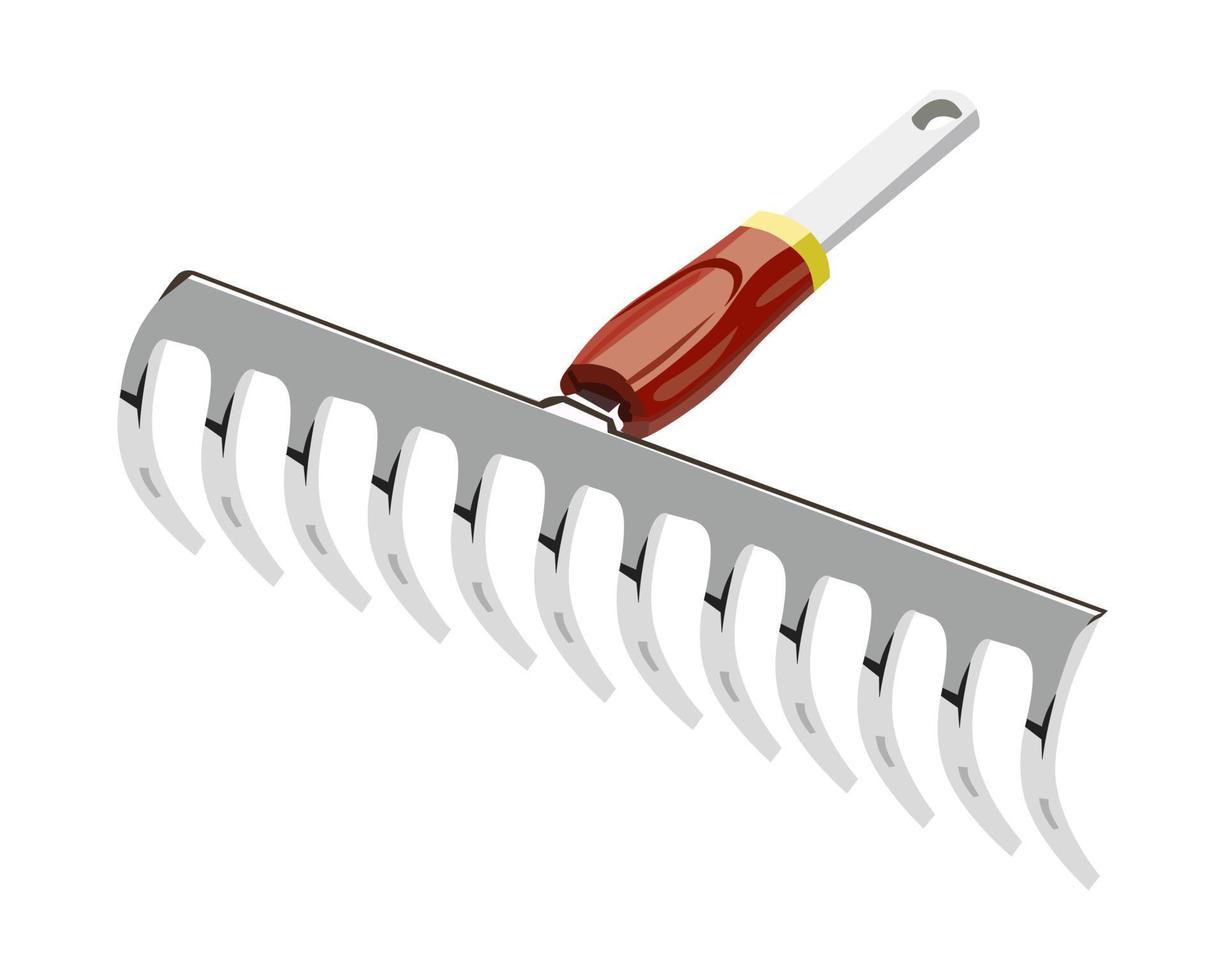 Vector Illustration Pitchfork isolated on white background. Carpentry hand tools.