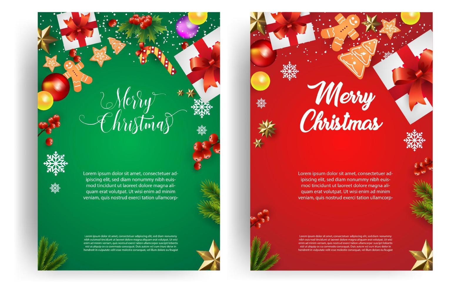 diseño de fondo de navidad. afiche, portadas, tarjeta de felicitación, pancarta con diseño decorativo. vector