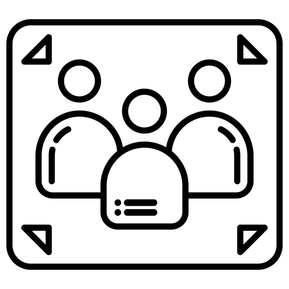 avatar icon or gathering symbol vector