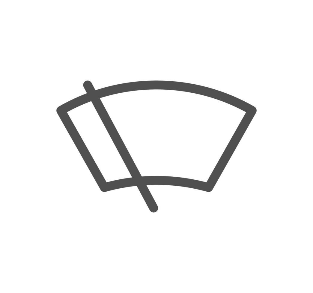 Car dashboard icon outline and linear vector. vector