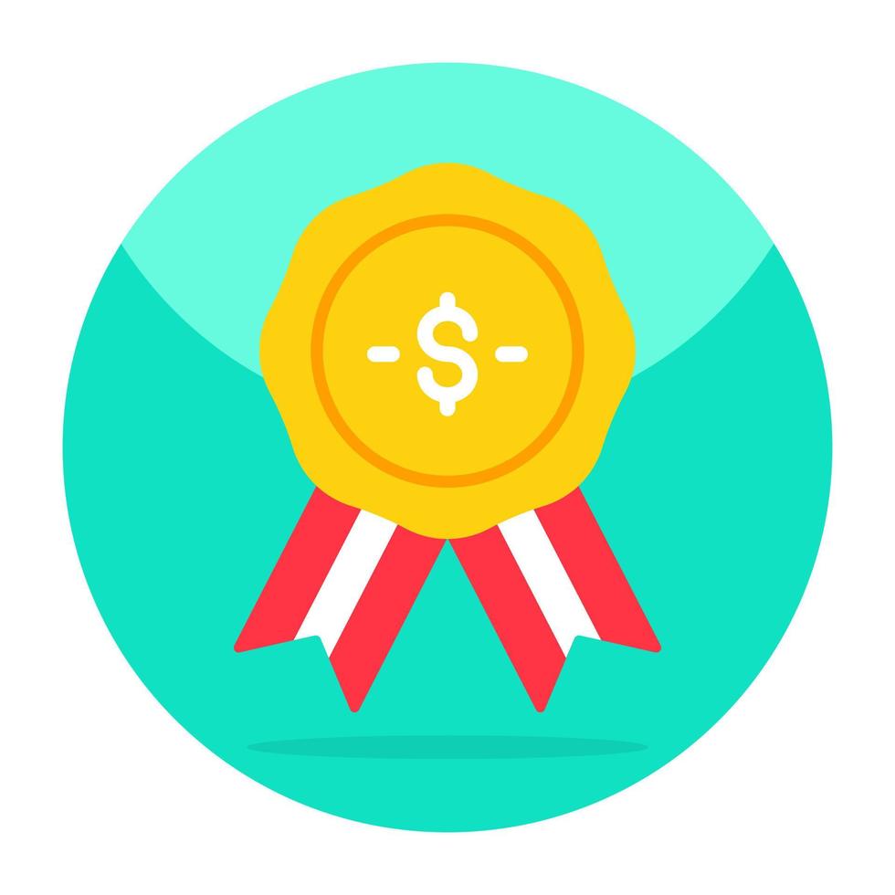 Vector design of financial badge