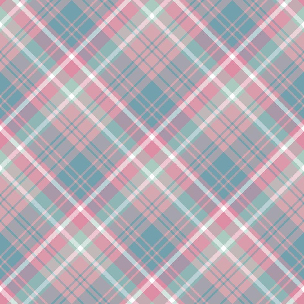 Seamless pattern in interesting evening pink and blue colors for plaid, fabric, textile, clothes, tablecloth and other things. Vector image. 2