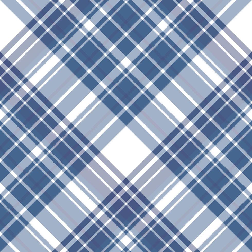 Seamless pattern in interesting dark blue and white colors for plaid, fabric, textile, clothes, tablecloth and other things. Vector image. 2