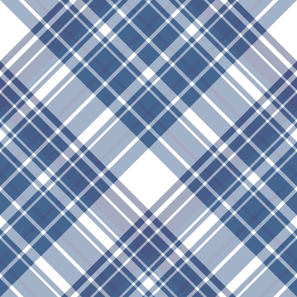 Seamless pattern in interesting dark blue and white colors for plaid, fabric, textile, clothes, tablecloth and other things. Vector image. 2