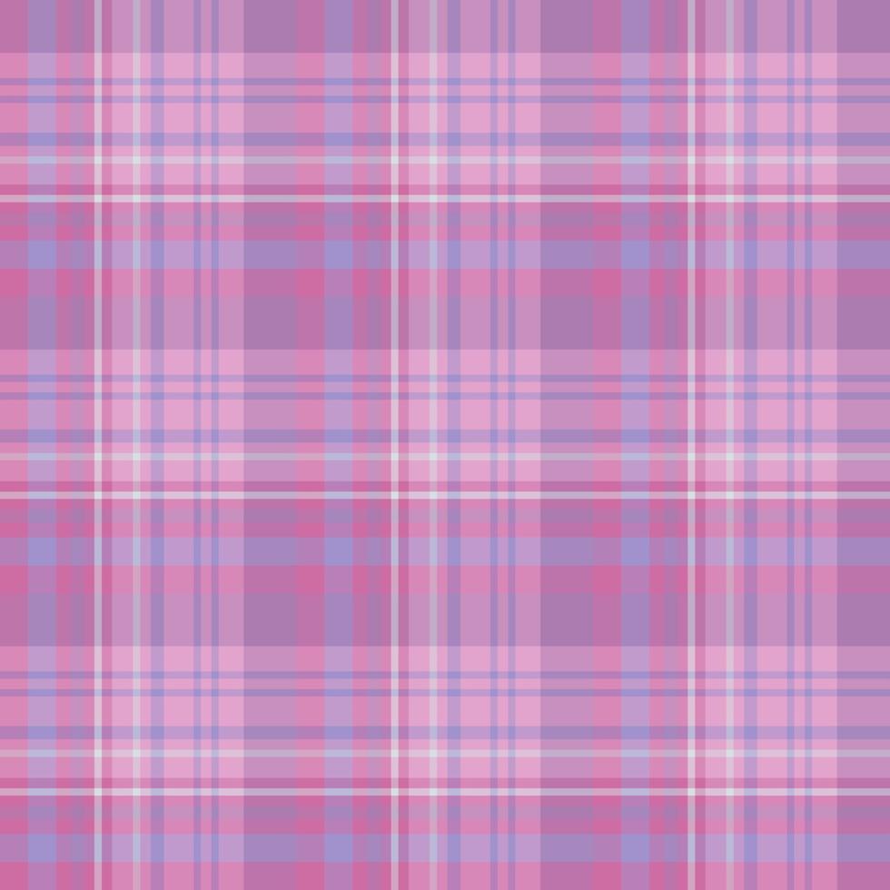 Seamless pattern in interesting violet and light and dark pink colors for plaid, fabric, textile, clothes, tablecloth and other things. Vector image.
