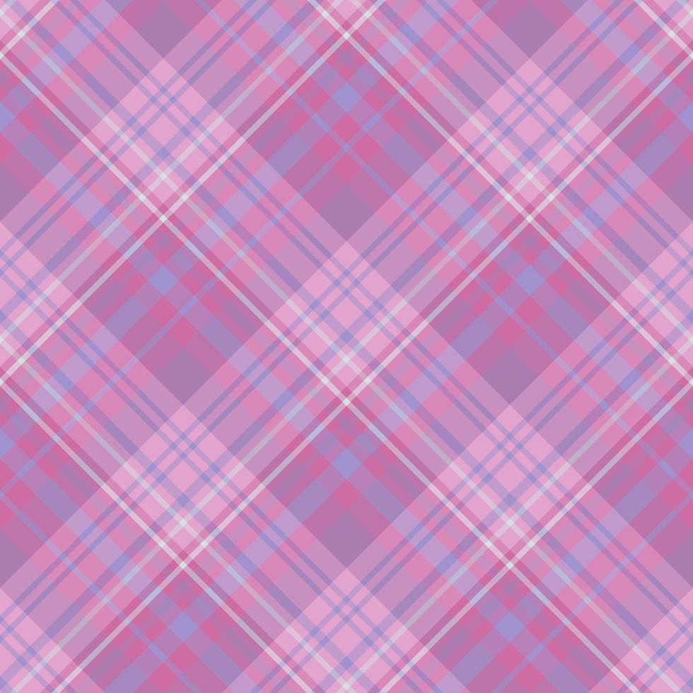 Seamless pattern in interesting violet and light and dark pink colors for plaid, fabric, textile, clothes, tablecloth and other things. Vector image. 2