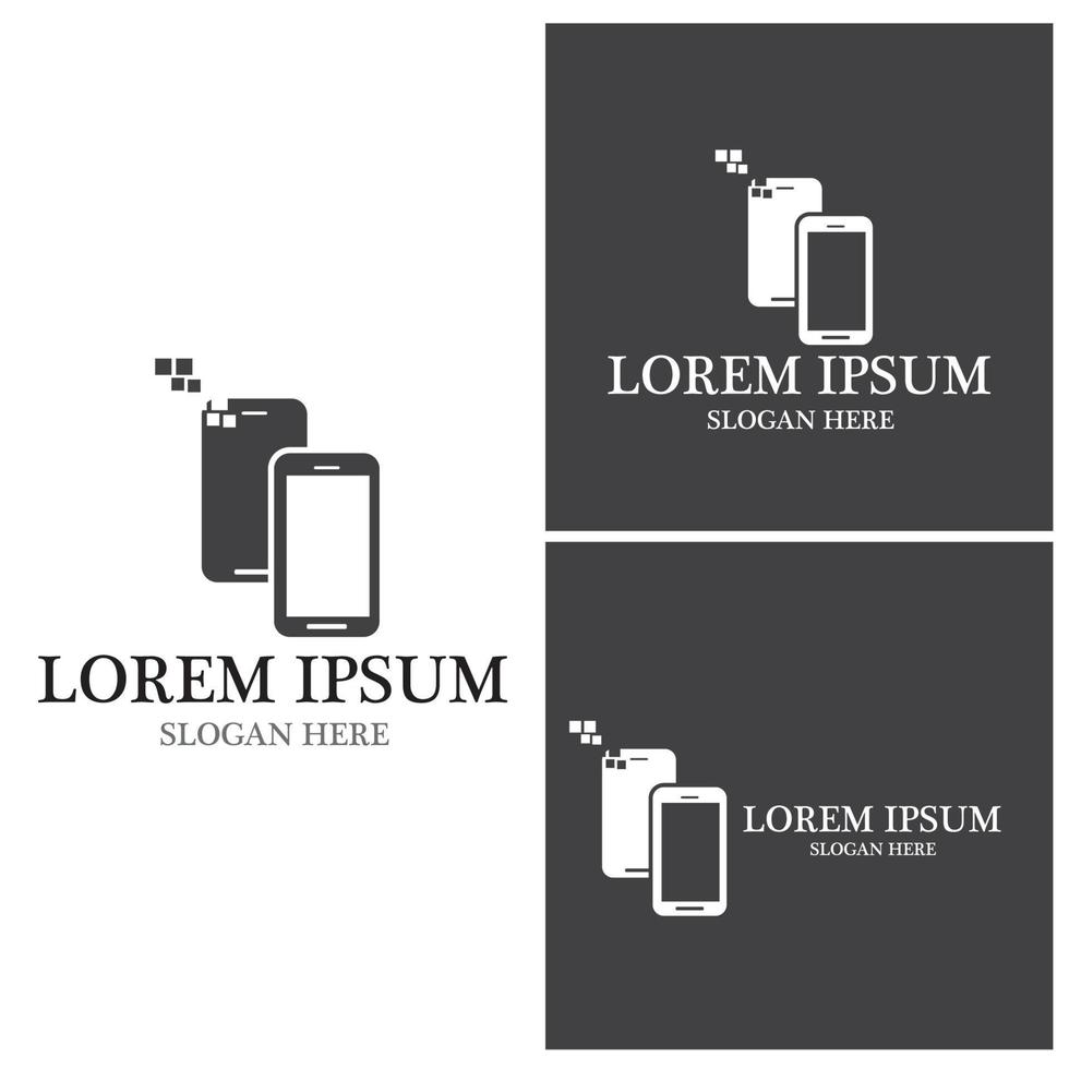 Smart phone gadget logo vector template