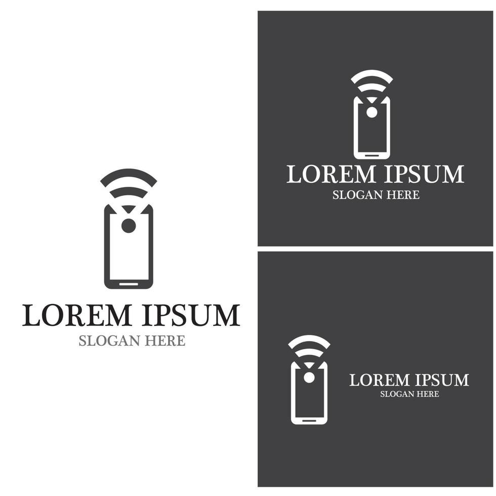 Smart phone gadget logo vector template