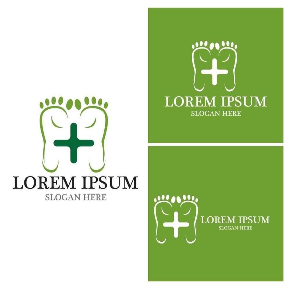 Foot Logo Template vector icon illustration design