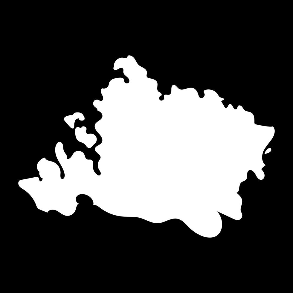 Iriomote island map. Vector illustration