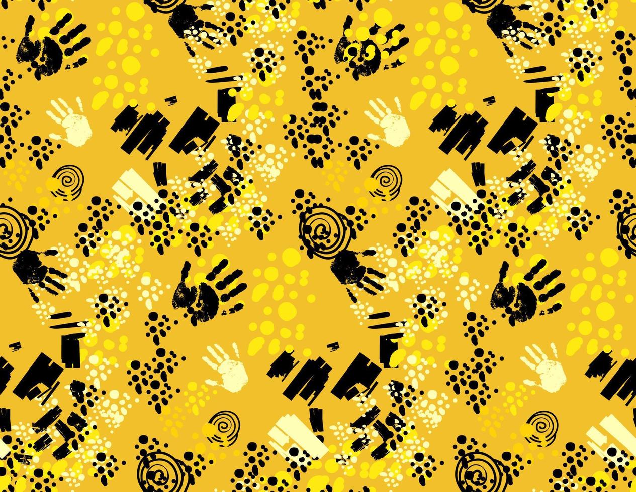 Abstract  seamless pattern . Suitable for printing on paper and fabric. Vector hand-drawn illustration.