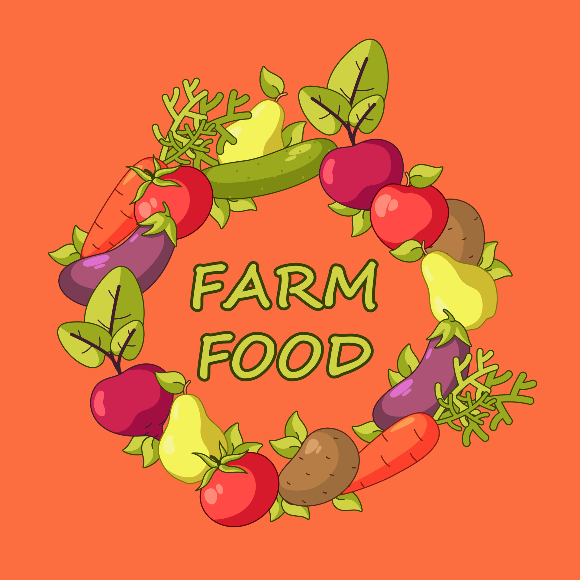 Organic food banner in cartoon style. Green farmers market poster. Fresh vegetables and fruits. Vector editable illustration. 13260865 Vector Art at Vecteezy Organic food banner in cartoon style. Green farmers market poster. Fresh vegetables and fruits. Vector editable illustration. 13260865 Vector Art at Vecteezy