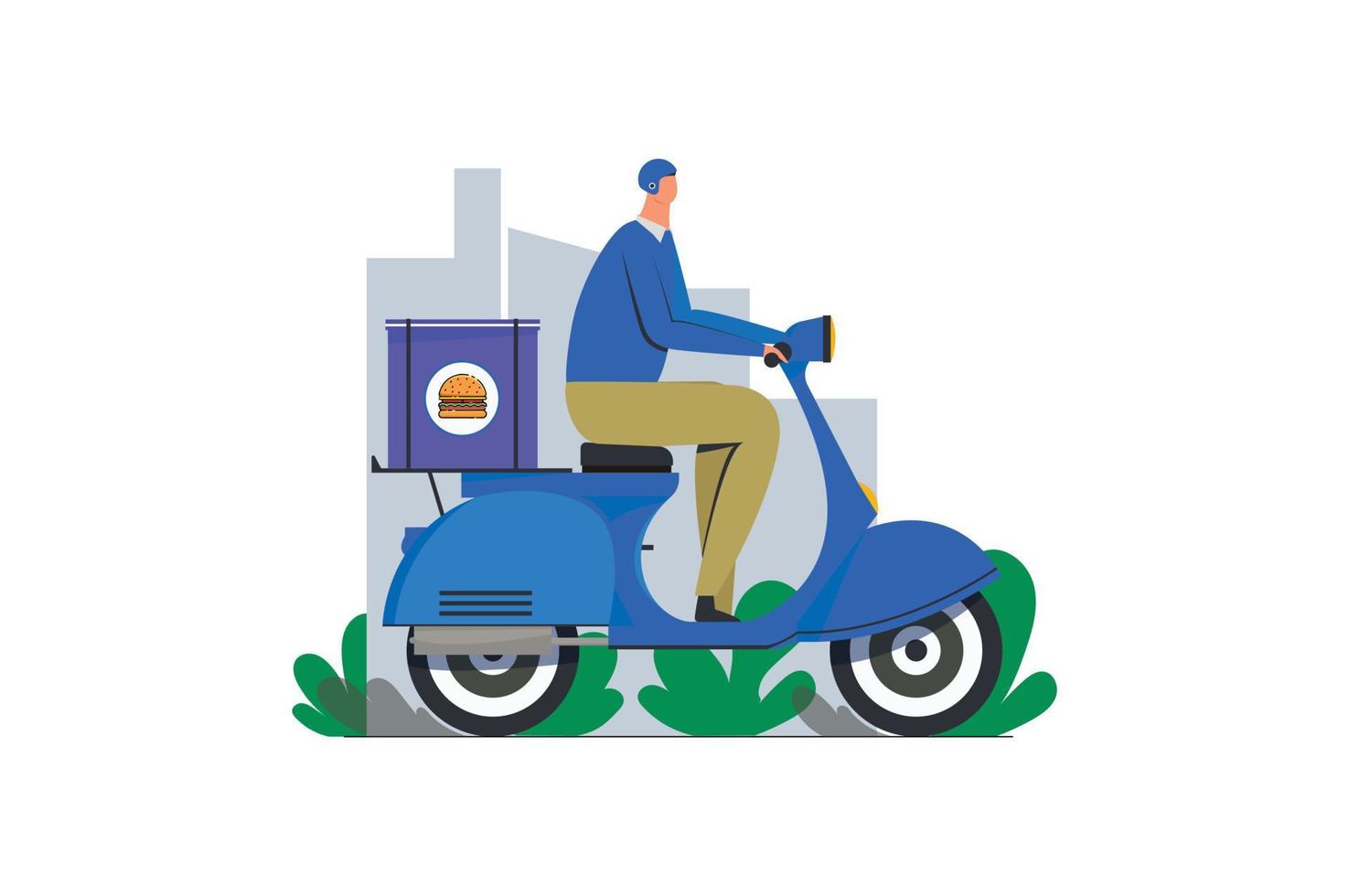 Food Delivery Illustration vector