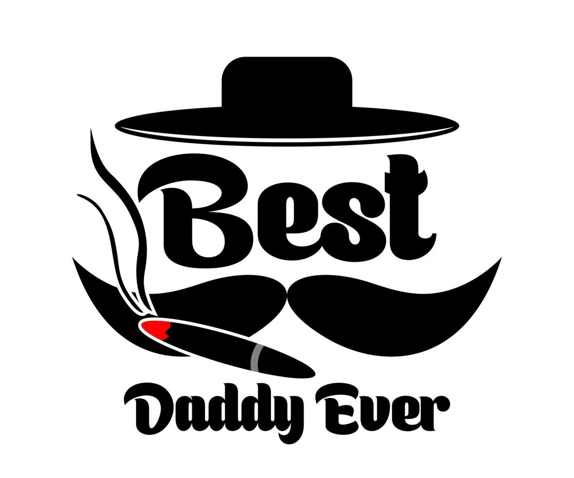 Best Daddy Ever vector typography t-shirt design