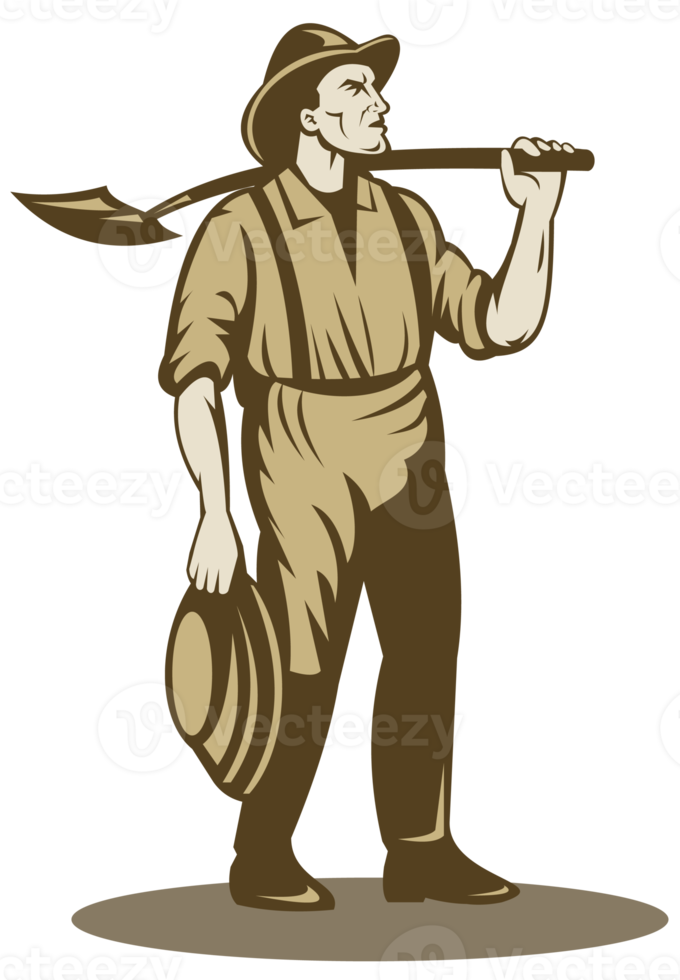 Miner, prospector or gold digger png